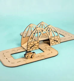 Crateit Trælegetøj>Kreasæt - Town - Træ - Dreamy Drawbridge - 20 De