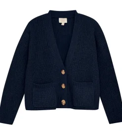 Børn Creamie Striktrøjer>Cardigan - Strik - Black Iris