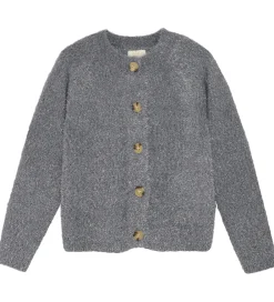 Børn Creamie Striktrøjer>Cardigan - Strik - Glitter - Iron Gate