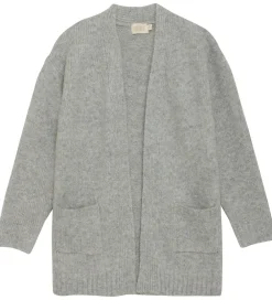Børn Creamie Striktrøjer|Cardigan - Strik - Lang - Light Grey Melange