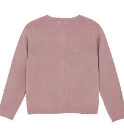 Børn Creamie Striktrøjer>Cardigan - Viskose/Nylon - Pointelle - Woodrose