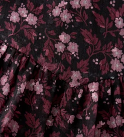 Børn Creamie Nederdele>Nederdel - Flower Dobby - Sort