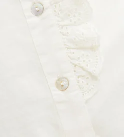 Børn Creamie Skjorter|Skjorte - Woven - Cloud m. Broderie Anglaise