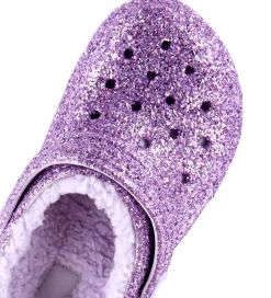 Crocs Sandaler|Sandaler m. For - Classic Lined Chunky Glitter - Purple Mo