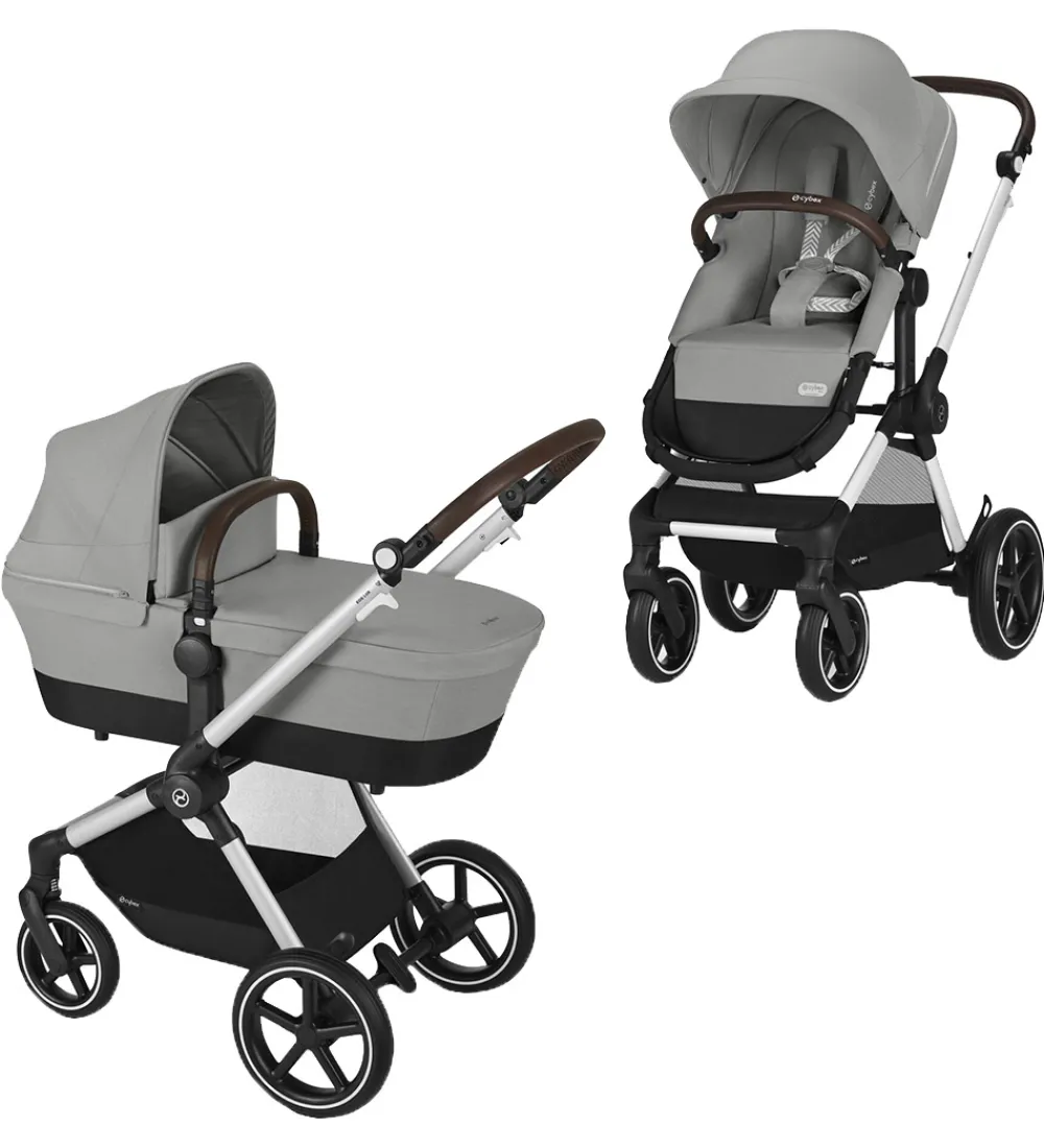 Cybex Klapvogne|Barnevognsudstyr|Klapvogn/Barnevogn - Eos Lux - 2-i-1 - Stone Grey