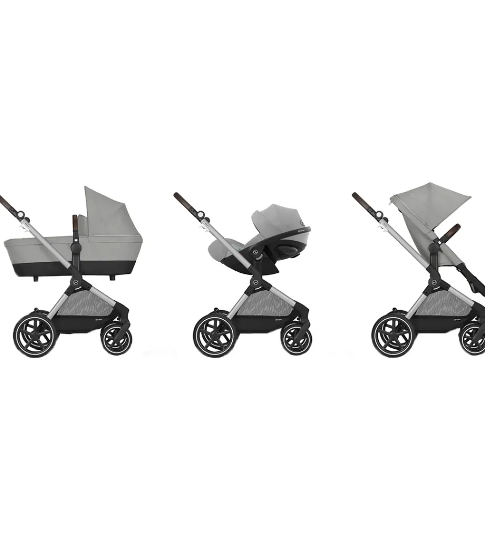 Cybex Klapvogne|Barnevognsudstyr|Klapvogn/Barnevogn - Eos Lux - 2-i-1 - Stone Grey