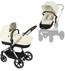 Cybex Klapvogne|Klapvogn/Barnevogn - Eos Lux - 2-i-1 - Seashell Beige