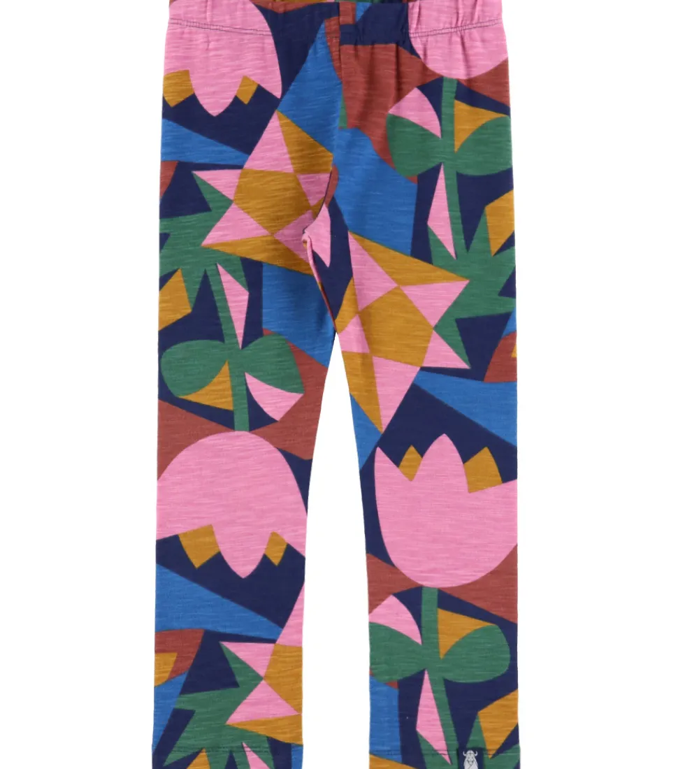 Børn Danefæ Leggings|Leggings - Bomuld/Viskose - Danecheer - Rose Geofleur