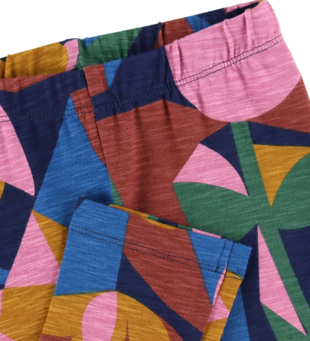 Børn Danefæ Leggings|Leggings - Bomuld/Viskose - Danecheer - Rose Geofleur