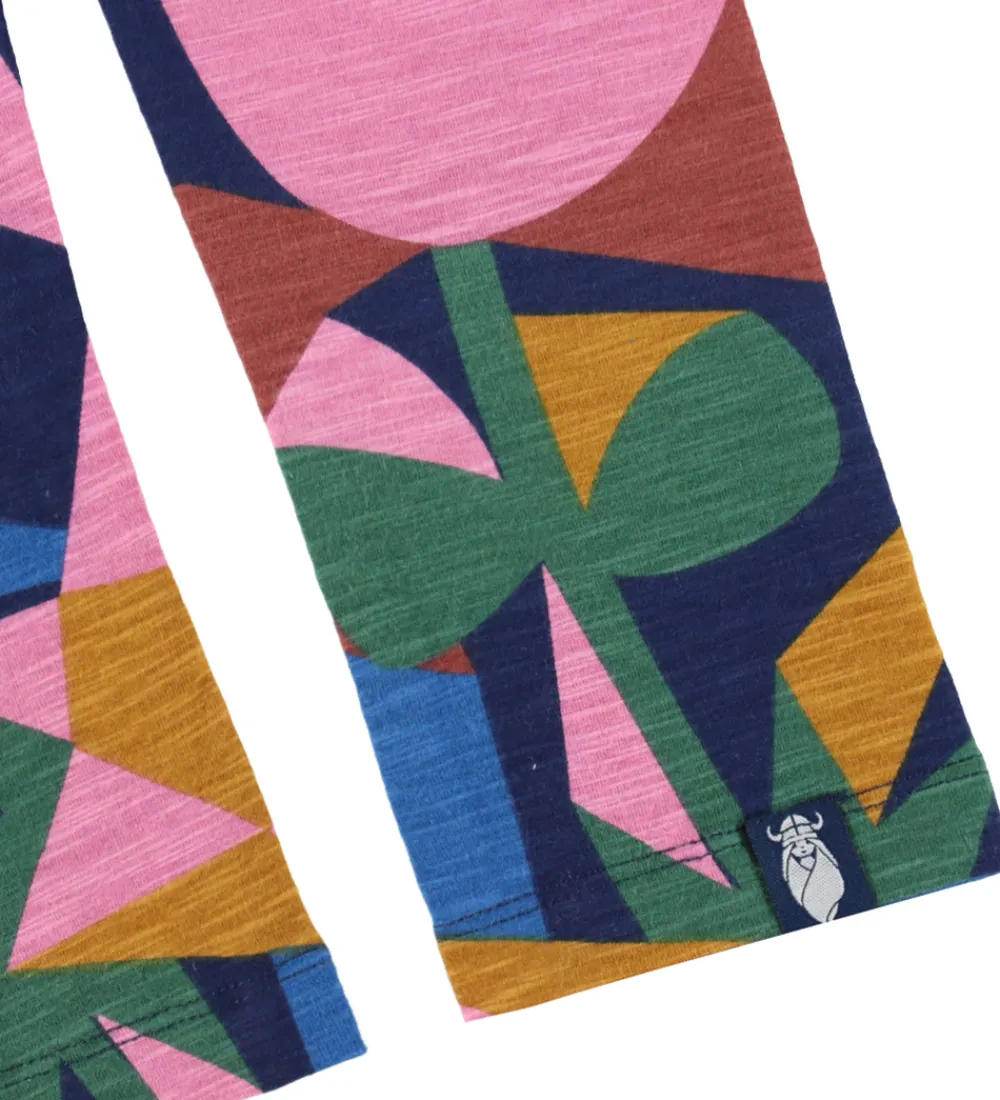 Børn Danefæ Leggings|Leggings - Bomuld/Viskose - Danecheer - Rose Geofleur