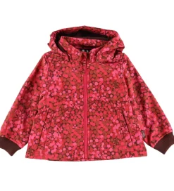 Børn Danefæ Softshell|Softshelljakke m. Fleece - Danelaerke - Bright Pink Berry