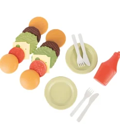 Dantoy Legemad|Legekøkken Og Legemøbel|BIO Plastic Burgersæt - 19 Dele