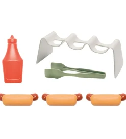 Dantoy Legekøkken Og Legemøbel>Hotdogsæt - 9 Dele - Green Garden