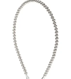 DAY ET Hårpynt|Hårbøjle - Beaded Chrome Slim Hair - Silver