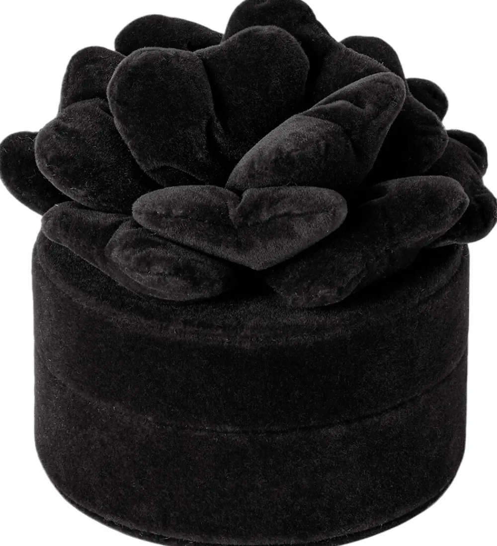 DAY ET Smykkeskrin|Smykker|Smykkeskrin - Velvet Flower Jewelry Round - Sort