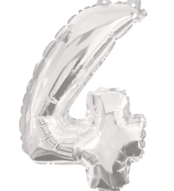 Decorata Party Festartikler|Foileballon - 95 cm - No 4 - Sølv