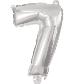 Decorata Party Festartikler>Foileballon - 95 cm - No 7 - Sølv