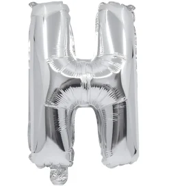 Decorata Party Festartikler>Foileballon - 35 cm - H - Sølv