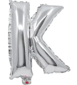 Decorata Party Festartikler>Foileballon - 35 cm - K - Sølv