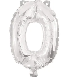 Decorata Party Festartikler>Foileballon - 95 cm - No 0 - Sølv