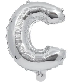 Decorata Party Festartikler>Foileballon - 31 cm - C - Sølv