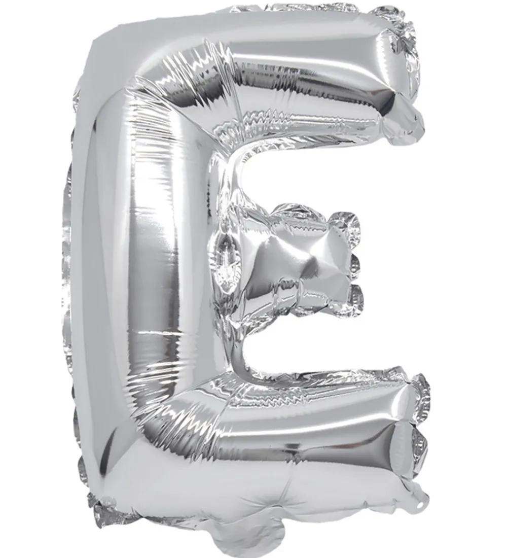 Decorata Party Festartikler>Foileballon - 31 cm - E - Sølv