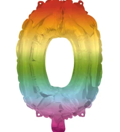 Decorata Party Festartikler>Foileballon - 95 cm - No 0 - Rainbow