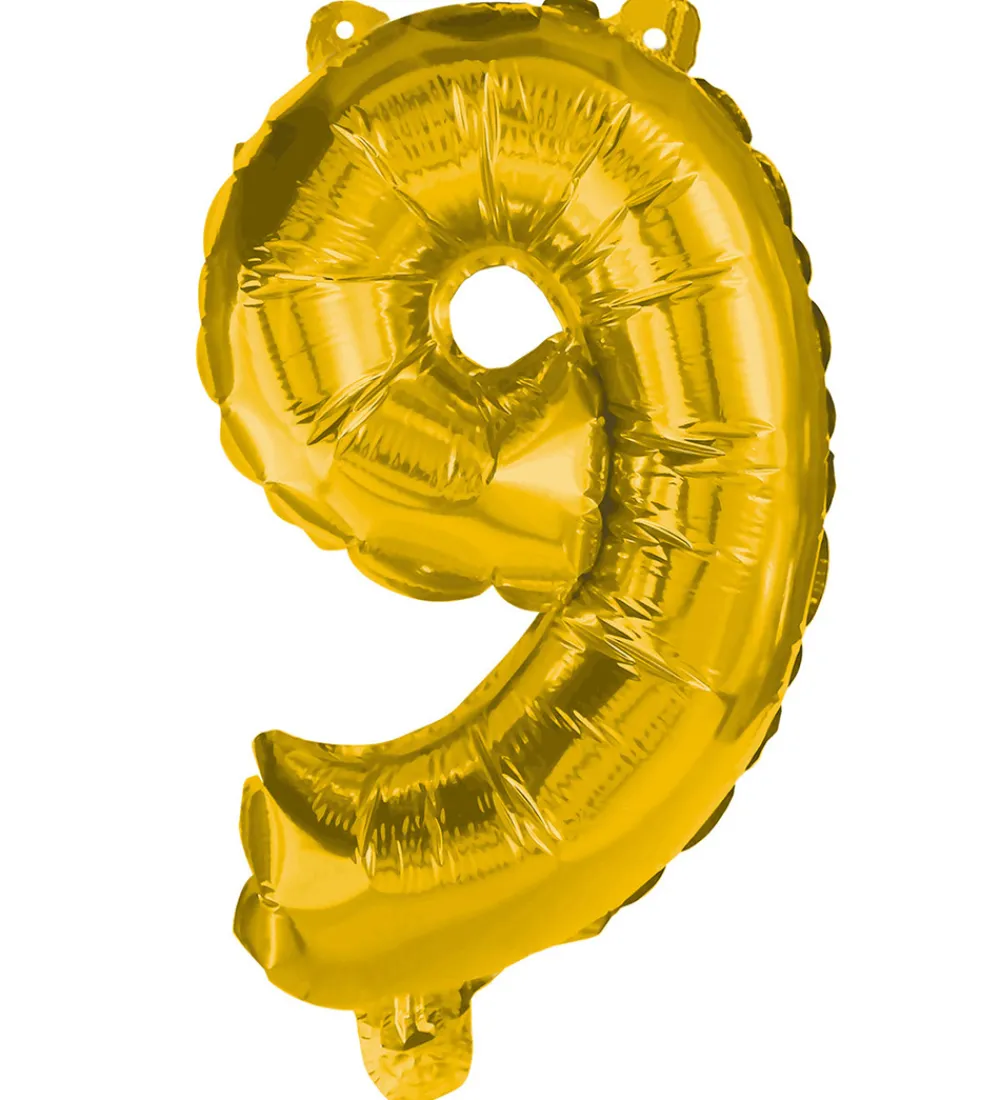 Decorata Party Festartikler|Foileballon - 85 cm - No 9 - Guld