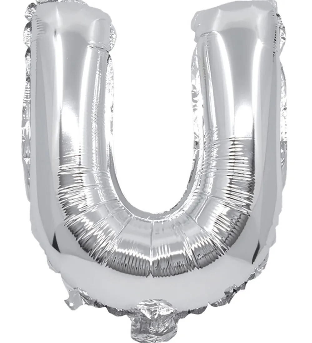 Decorata Party Festartikler|Foileballon - 31 cm - U - Sølv