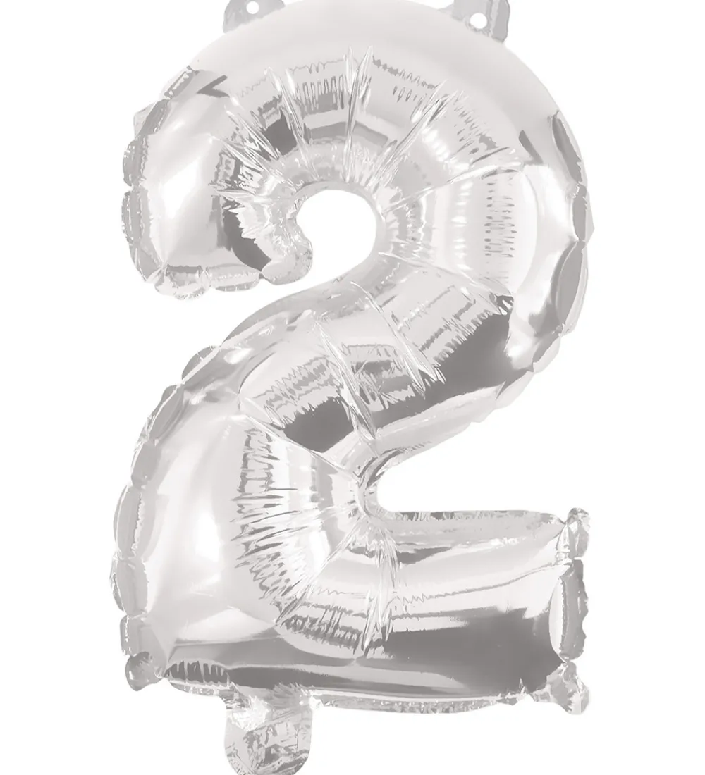 Decorata Party Festartikler|Foileballon - 95 cm - No 2 - Sølv