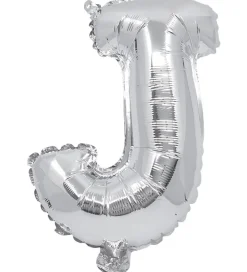Decorata Party Festartikler>Foileballon - 31 cm - J - Sølv
