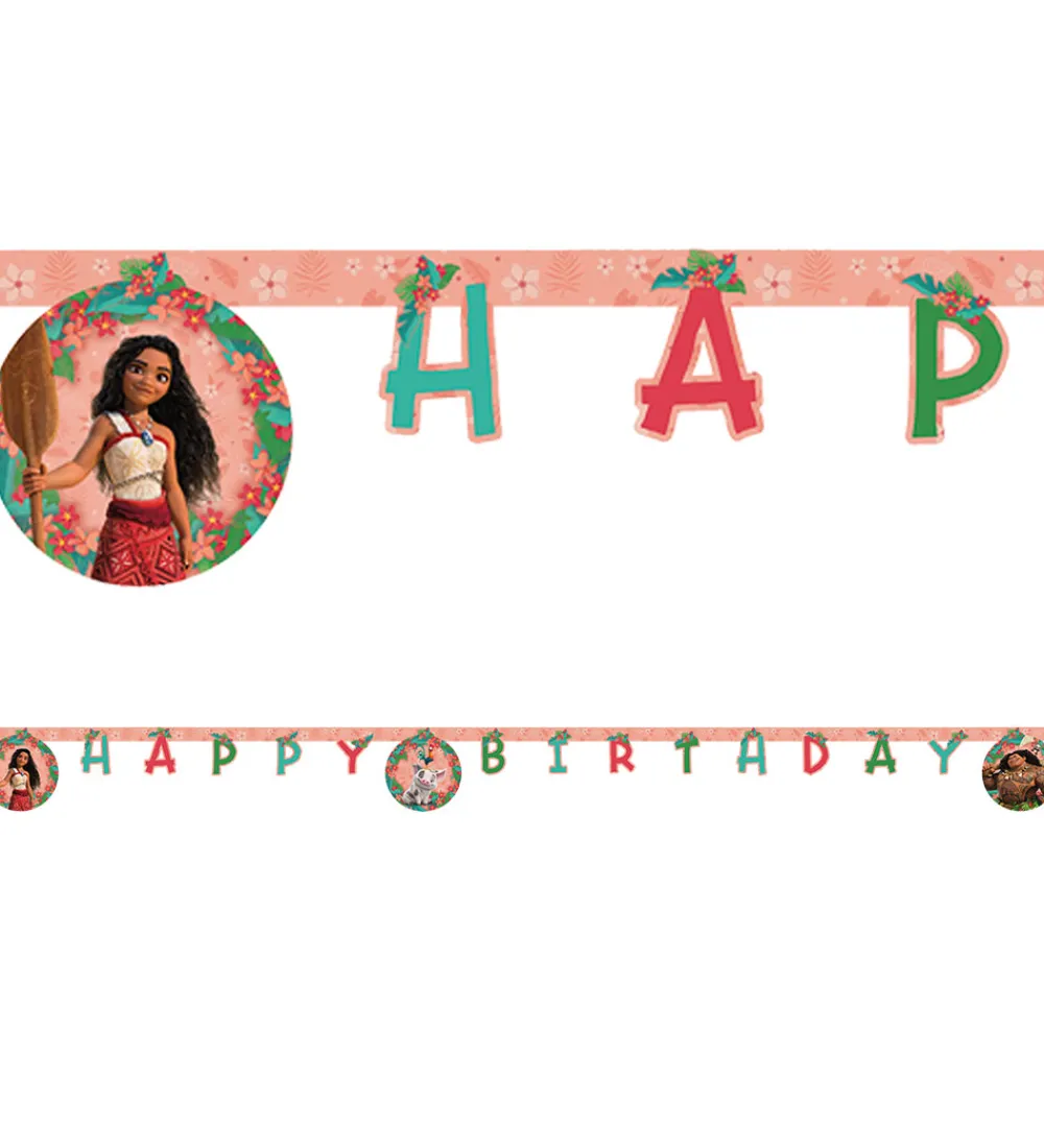 Decorata Party Festartikler|Happy Birthday Banner - Moana II