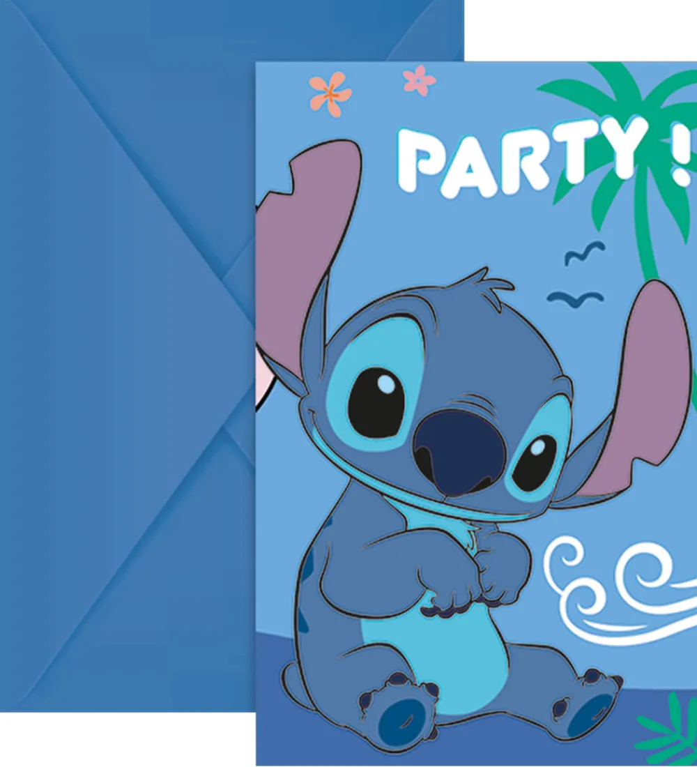 Decorata Party Festartikler|Invitationer - 6-pak - Stitch & Angel