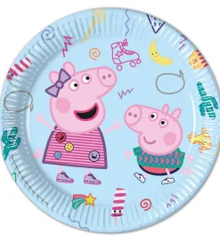 Decorata Party Tallerkener>Paptallerkner - 8-pak - 23 cm - Peppa Pig Messy P