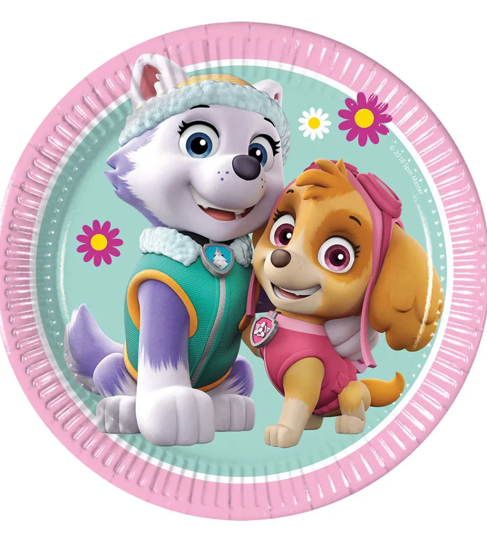 Decorata Party Tallerkener>Paptallerkner - 8-pak - 19,5 cm - Paw Patrol Skye