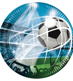 Decorata Party Tallerkener|Paptallerkner - 8-pak - 23 cm - Soccer Fans