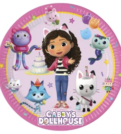 Decorata Party Tallerkener|Paptallerkner - 8-pak - 23 cm - Gabby's Dollhouse