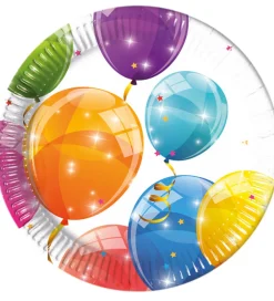 Decorata Party Tallerkener|Paptallerkner - 8-pak - 19,5 cm - Sparkling Ballo