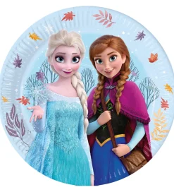 Decorata Party Festartikler>Paptallerkner - 8-pak - 23 cm - Frozen Idyllic Wo