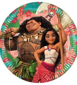 Decorata Party Festartikler|Paptallerkner - 8-pak - 20cm - Moana II