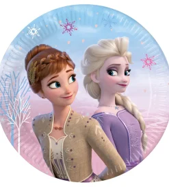 Decorata Party Tallerkener|Paptallerkner - 8-pak - 19,5 cm - Frozen II Wind