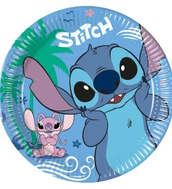 Decorata Party Festartikler>Paptallerkner - 8-pak - 19,5 cm - Stitch & Angel