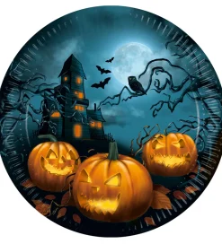 Decorata Party Tallerkener>Paptallerkner - 8-pak - 23 cm - Halloween