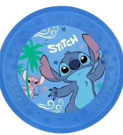Decorata Party Festartikler|Plastiktallerkner - 4-pak - 21 cm - Stitch & Ange