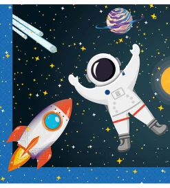 Decorata Party Festartikler|Servietter - 20-pak - 33x33 cm - Rocket Space