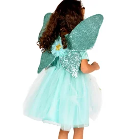 Den Goda Fen Halloween|Udklædningstøj>Udklædning - Fekjole m. Vinger/Tryllestav - Turkis