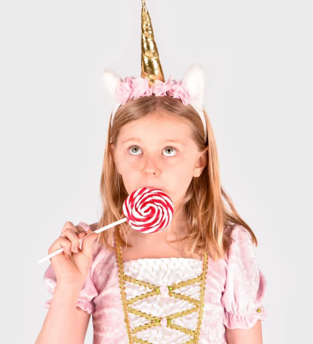 Den Goda Fen Hårbøjler|Udklædning - Hårbøjle - Enhjørning - Hvid/Guld