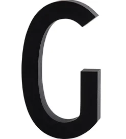 Design Letters Bogstaver|Alubogstav - G - Sort