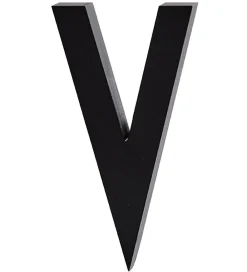 Design Letters Bogstaver>Alubogstav - V - Sort