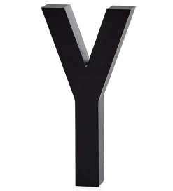 Design Letters Bogstaver|Alubogstav - Y - Sort